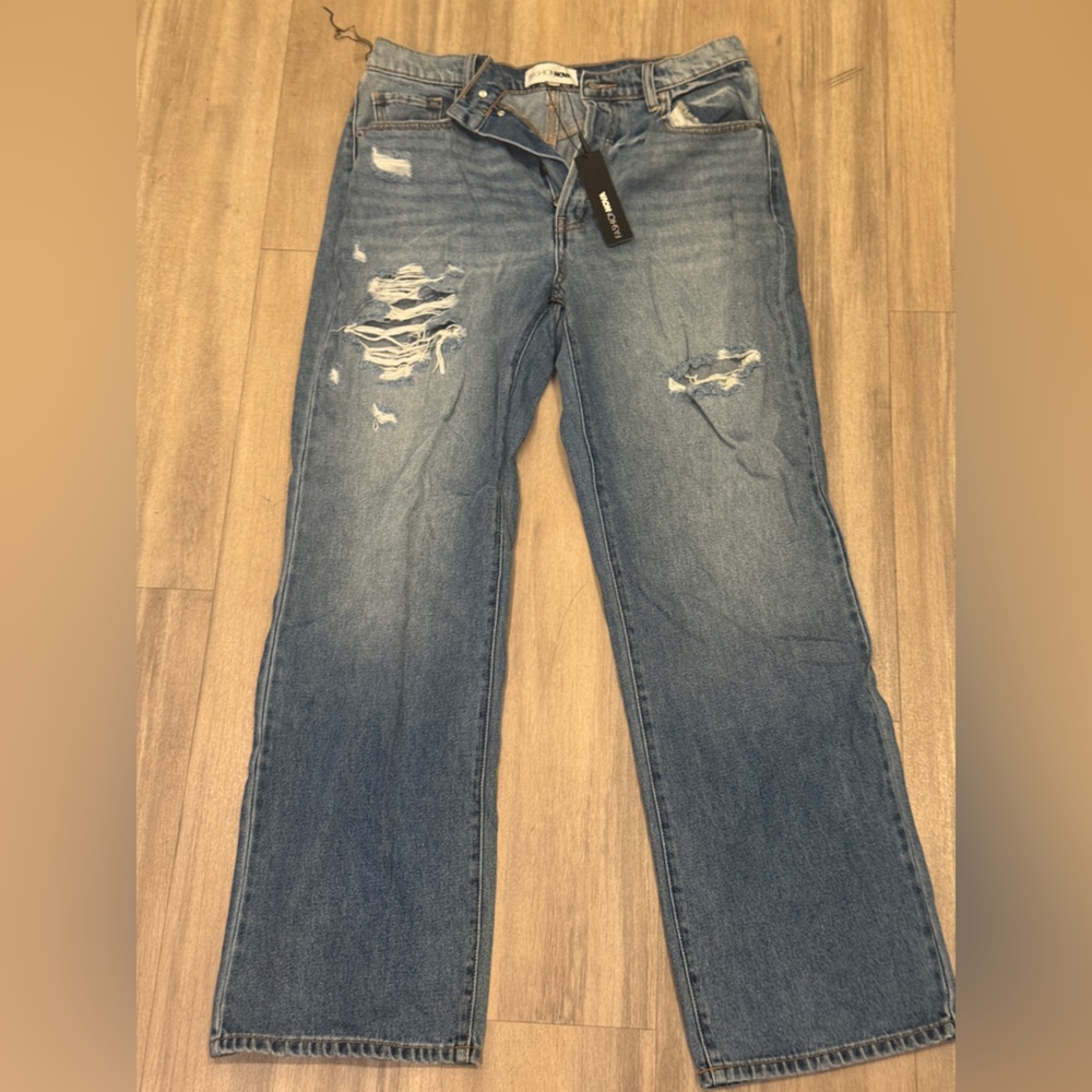 Fashion Nova Girl Crush 90s Dad Blue Jeans